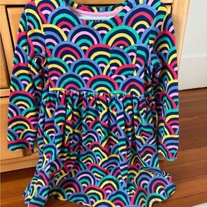 Mini Boden Multicolor Striped Dress